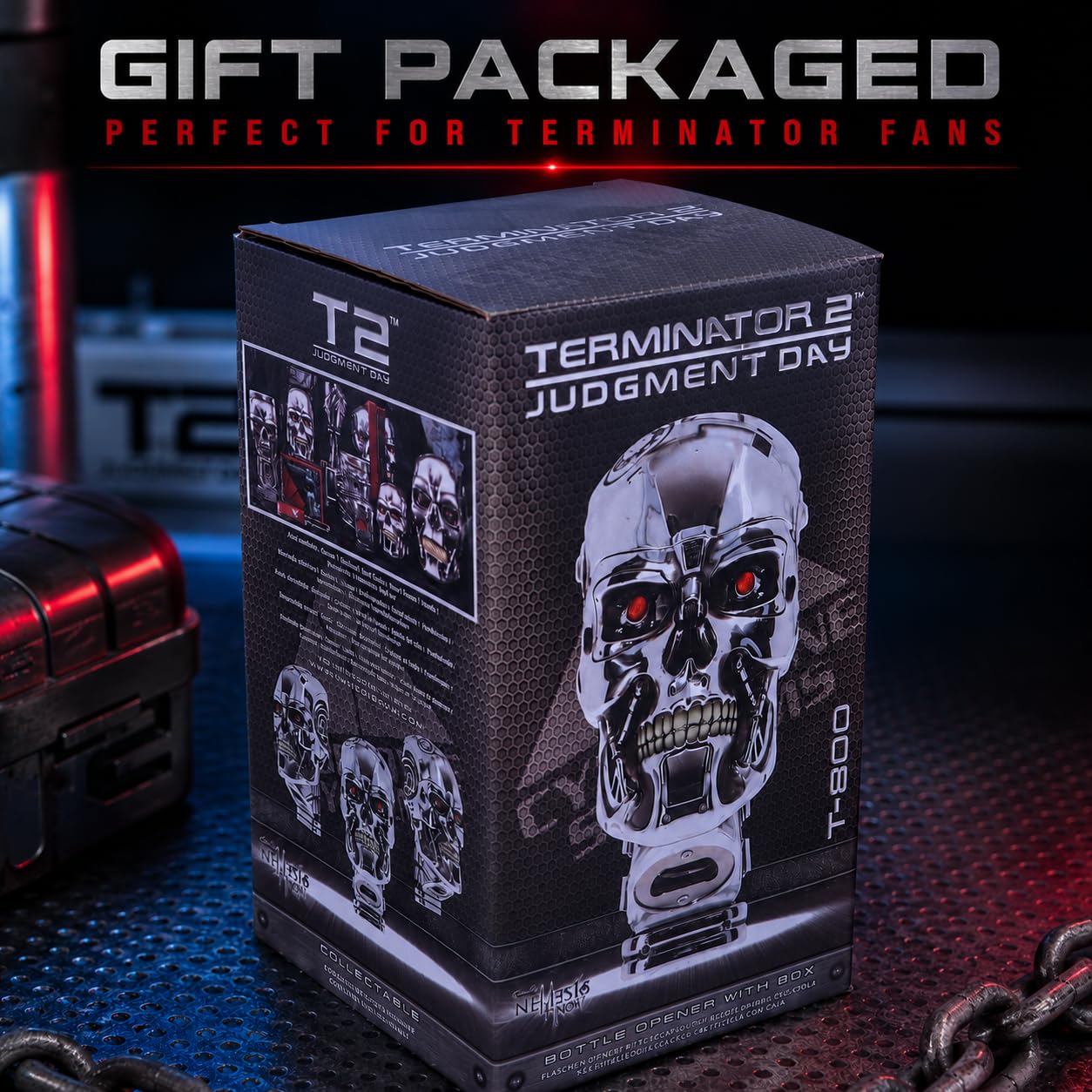 Amazon.com: Nemesis Now T-800 Terminator 2 Judgement Day T2 Head