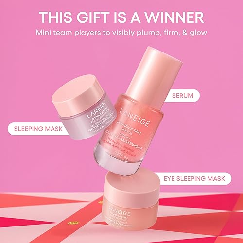 Miniatura 2 de Laneige Skincare & Lip Care Holiday Gift Sets  Lip Mask, Water Bank, Lip Glowy Balm  Beauty Essentials for Gifting & Self-Care