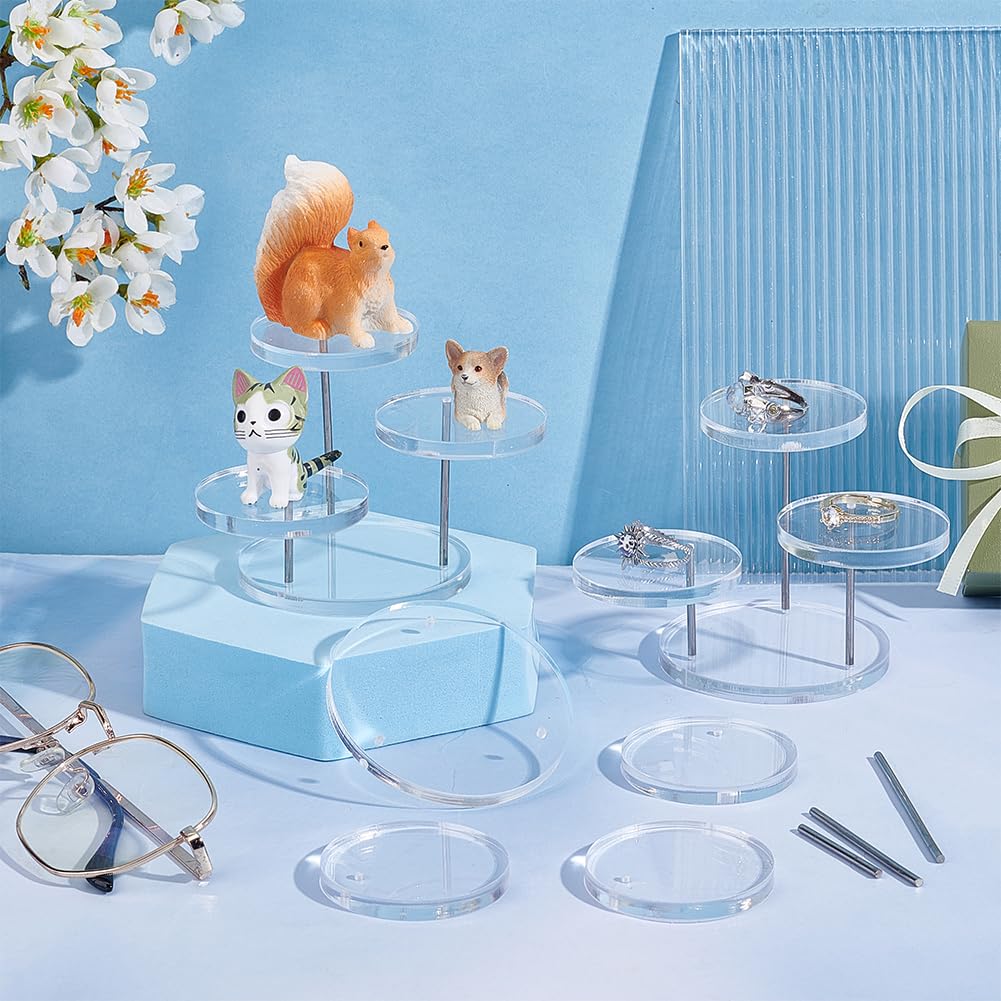 Présentoir Rond Acrylique 5 Niveaux Transparent - Support Bijoux Et Figurines Rotatif Support Rotatif Bijoux Présentoir Rond Acrylique 5 Niveaux Transparent - Support Bijoux Et Figurines Rotatif Support Rotatif Bijoux