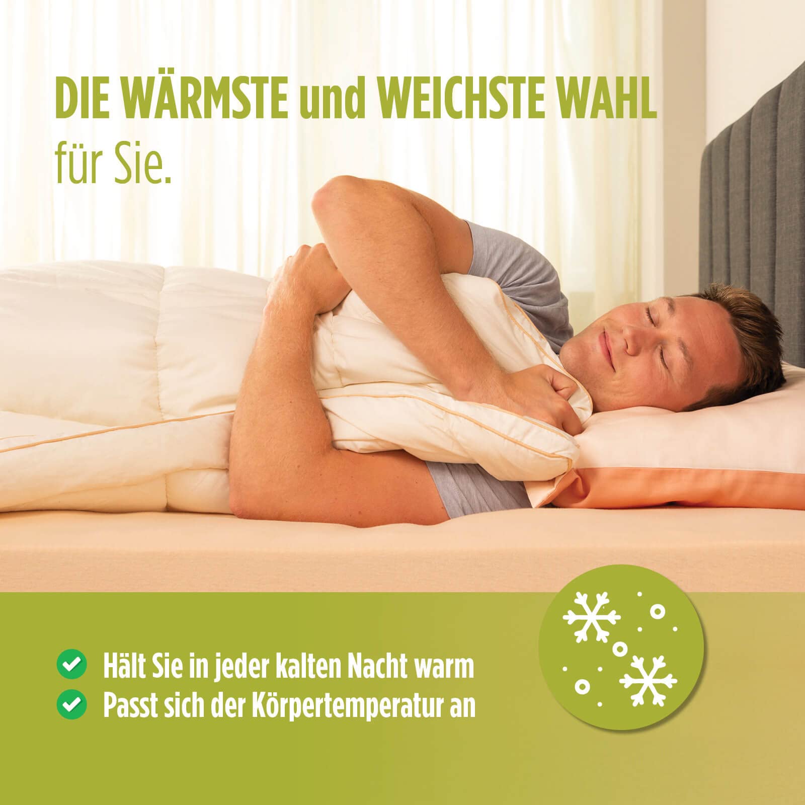 Vitapur Winterdecke Mit Bambusfasern – 140x200 Cm, Voluminös & Weich, Allergikergeeignet, Waschbar