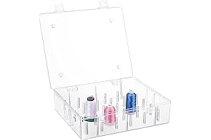Brothread Tall and Clear Storage Box: Embroidering Threads Organizer and Holder