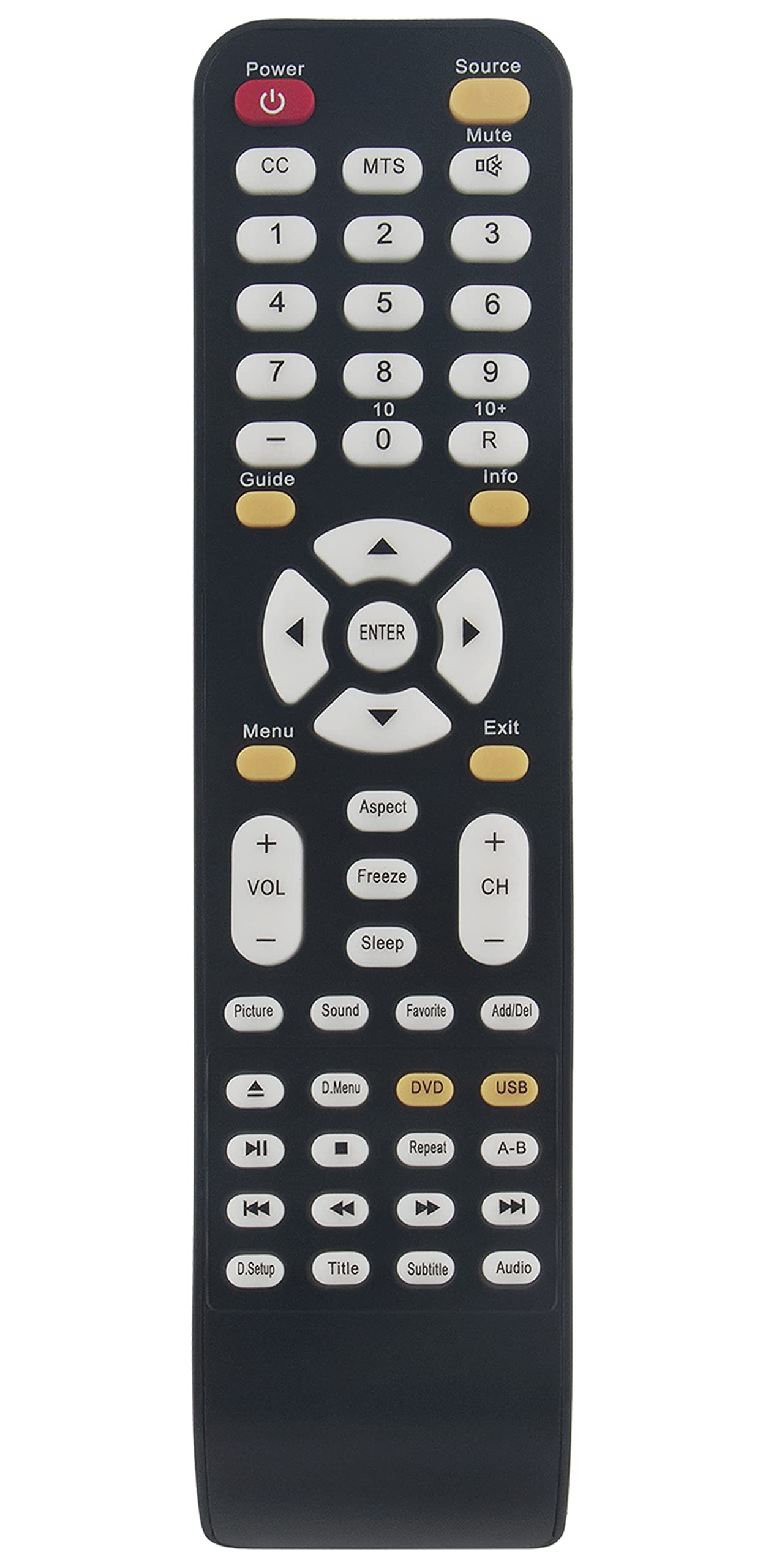 Buy KR002Y003 Replaced Remote fit for Sceptre TV E165BDHD E195BDSHD