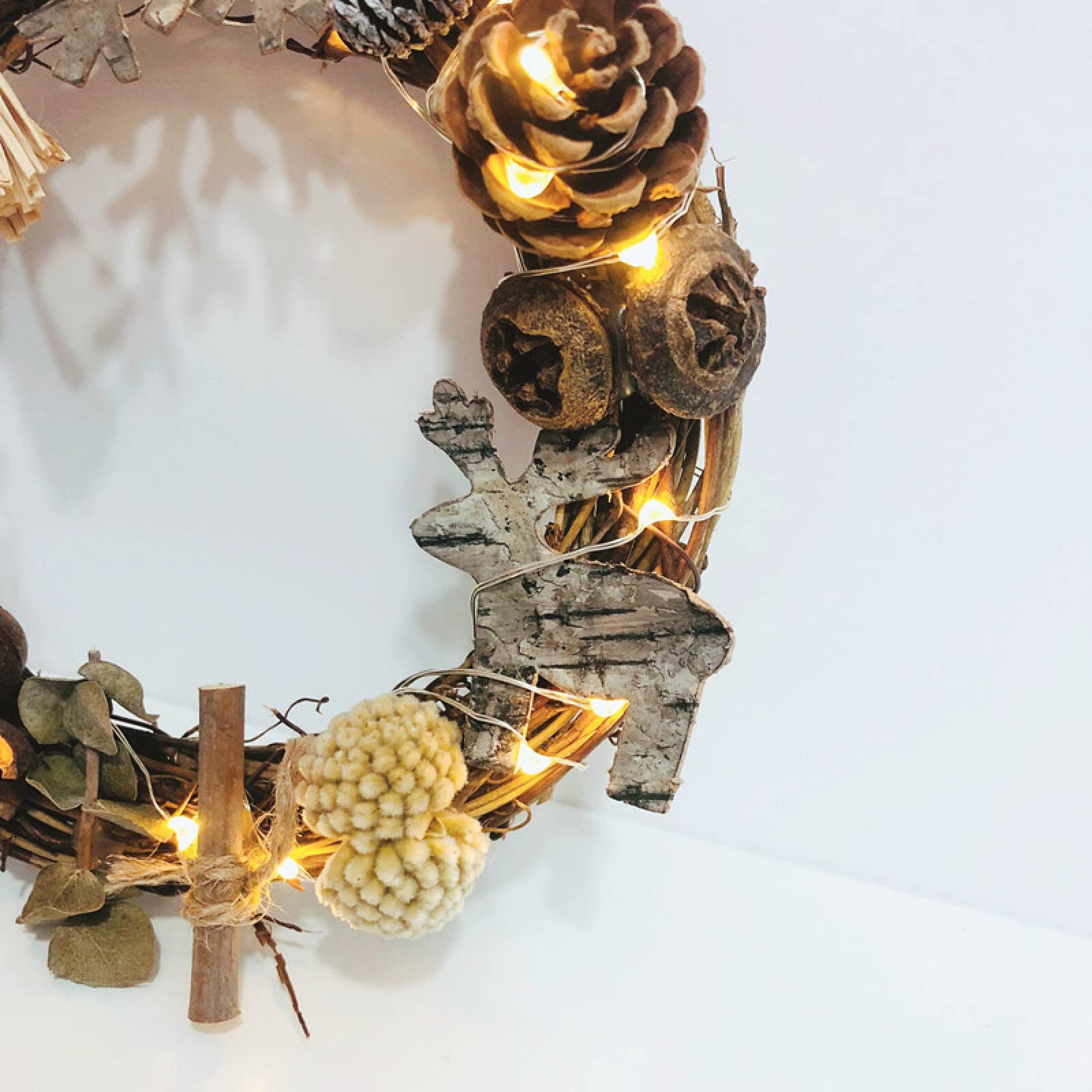 Guirlande lumineuse de Noël pour fenêtre magique et lumineuse