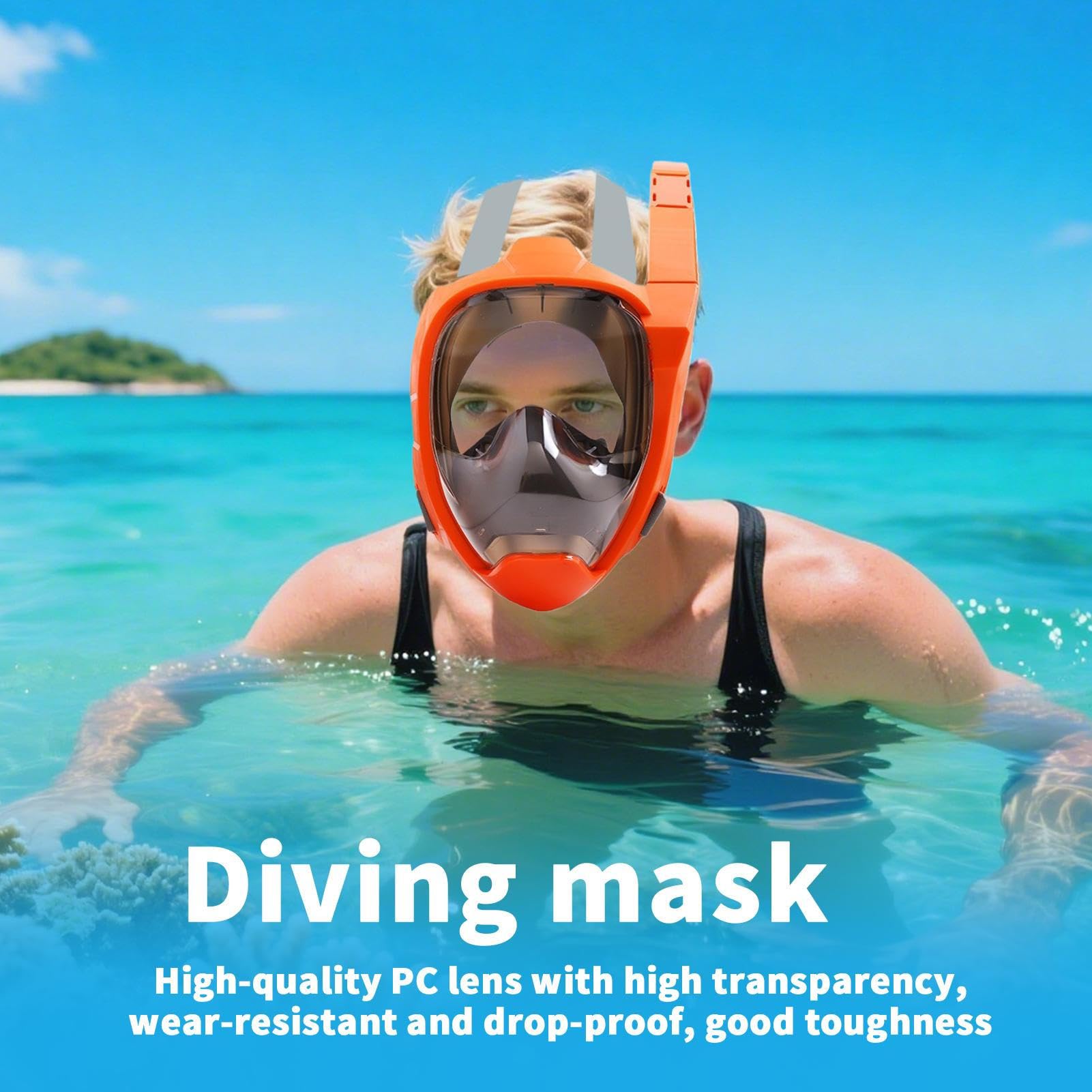 Maschera da Snorkeling Attrezzatura Anti-Appannamento Impermeabile Con | Attrezzatura da Snorkeling per Adulti Per Donne e Uomini, Ideale per Immersioni, Piscina, Viaggi, Snorkeli