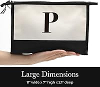 Vista 59 de Monogrammed for Women Initial bridesmaid gifts, Personalized monogram Monogram Cosmetic Bag,Travel Makeup Bag Suitable for Wedding weekend Beach