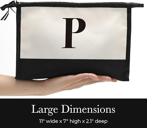 Vista 59 de Monogrammed for Women Initial bridesmaid gifts, Personalized monogram Monogram Cosmetic Bag,Travel Makeup Bag Suitable for Wedding weekend Beach