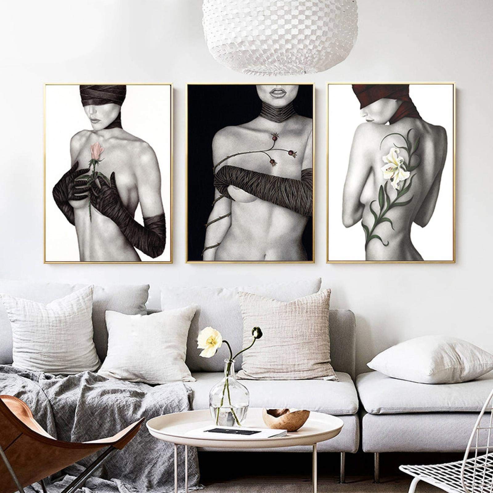 black white wall art decor