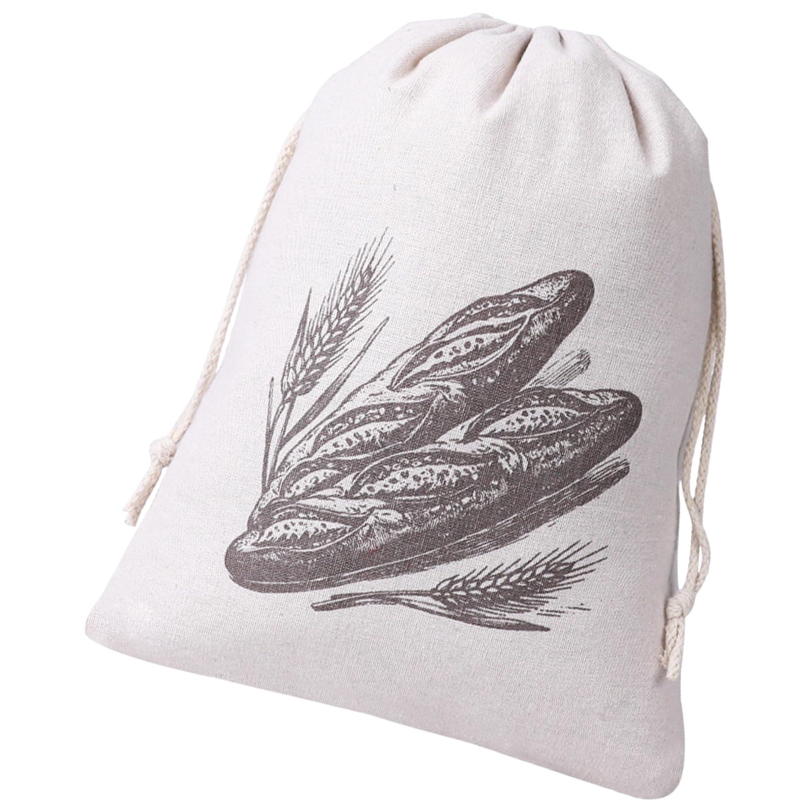 Blend Bread Storage Pouches Drawstring Food Safe Fabric for Homemades Artisanal Loaves Bakery Cotton Bag
