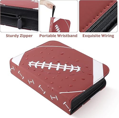 Miniatura 3 de Mlikero Carpeta de tarjetas de fútbol de 9 bolsillos, tarjetero con mangas, coleccionistas de tarjetas, álbum con capacidad para hasta 720 tarjetas,