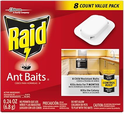 Amazon Com Raid Ant Killer Baits For Household Use Child Resistant 8 Count Patio Lawn Garden