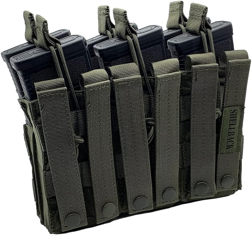 Shellback Tactical Triple Stacker Open Top M4 Mag Pouch
