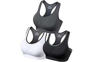 Mirity Women Racerback Sports Bras - High Impact Workout Gym Activewear Bra.