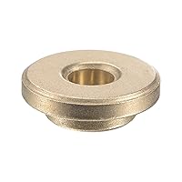 Vista 2 de uxcell Flange Sleeve Bearings 4mm Bore 8mm OD 4mm Length 12mm Flange Dia 2mm Flange Thickness Sintered Bronze Self-Lubricating Bushing 4pcs