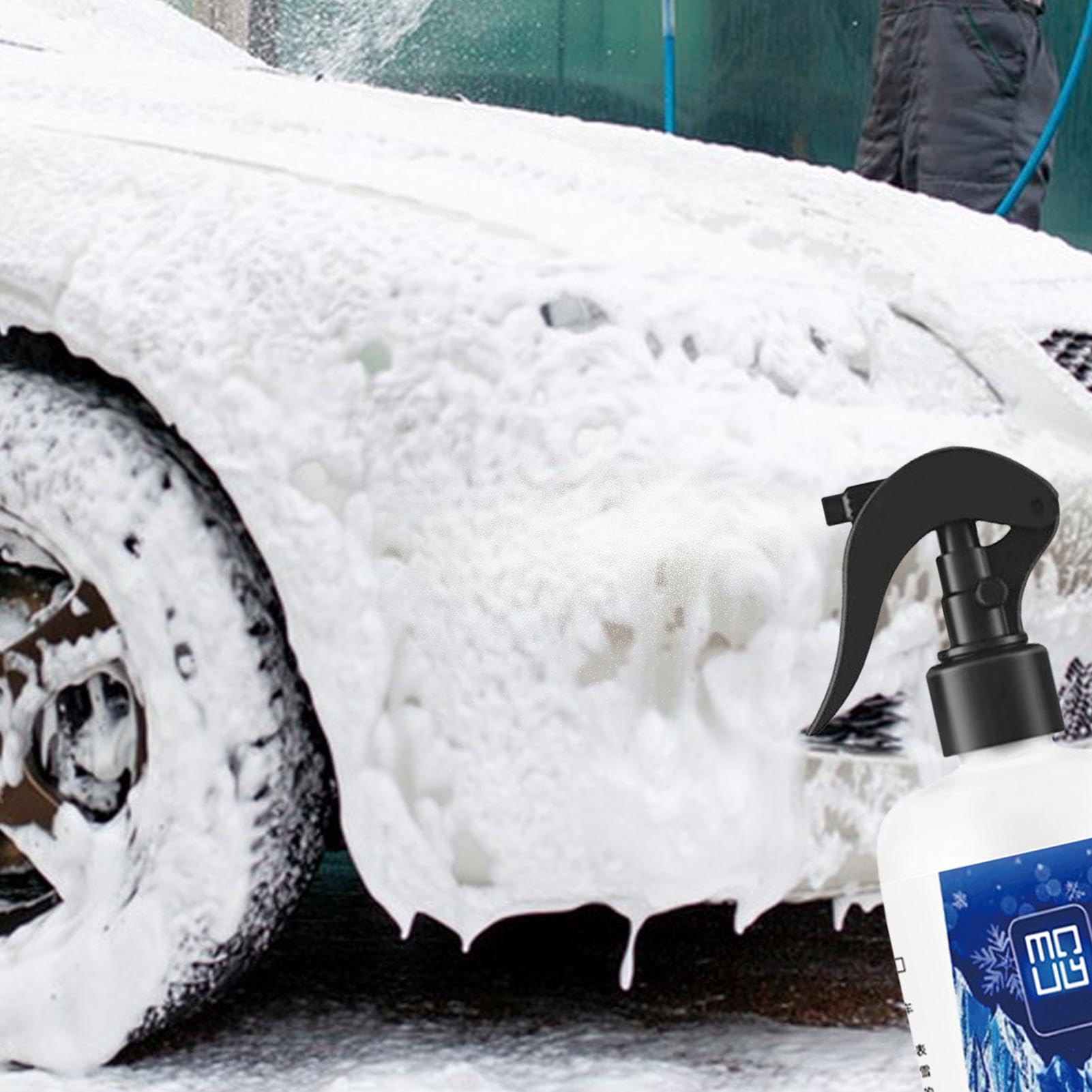 Fast-Acting Ice Melting Spray for Windshields, 300ml De Icer for Car Windshield Spray, Deicer Spray for Car Windshield, De Icer for Car Windshield, Windshield Defroster Spray - Fast Snow Removal