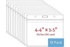 Covid Card Protector | 4 x 3 Waterproof CDC Vaccine Card Holder
