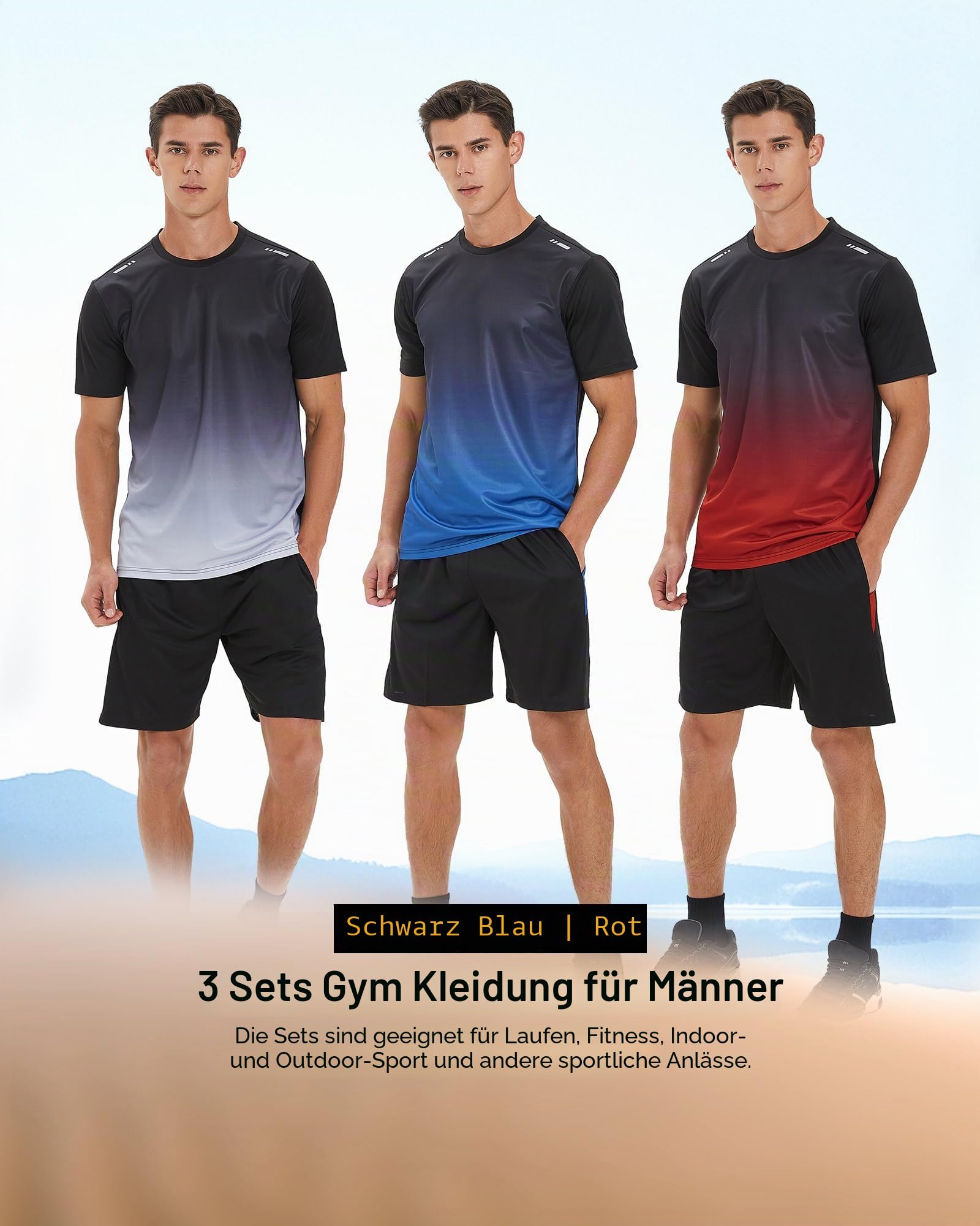BOOMCOOL Herren 6801 6802 6803 Shorts-Set (6er Pack)