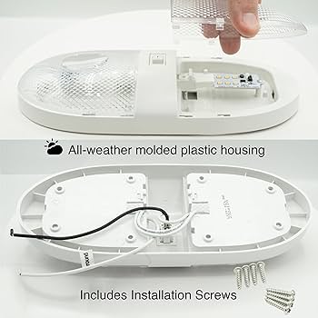 ネオン12 Amazon.com: Lumitronics RV 12V Double LED Ceiling Dome Light