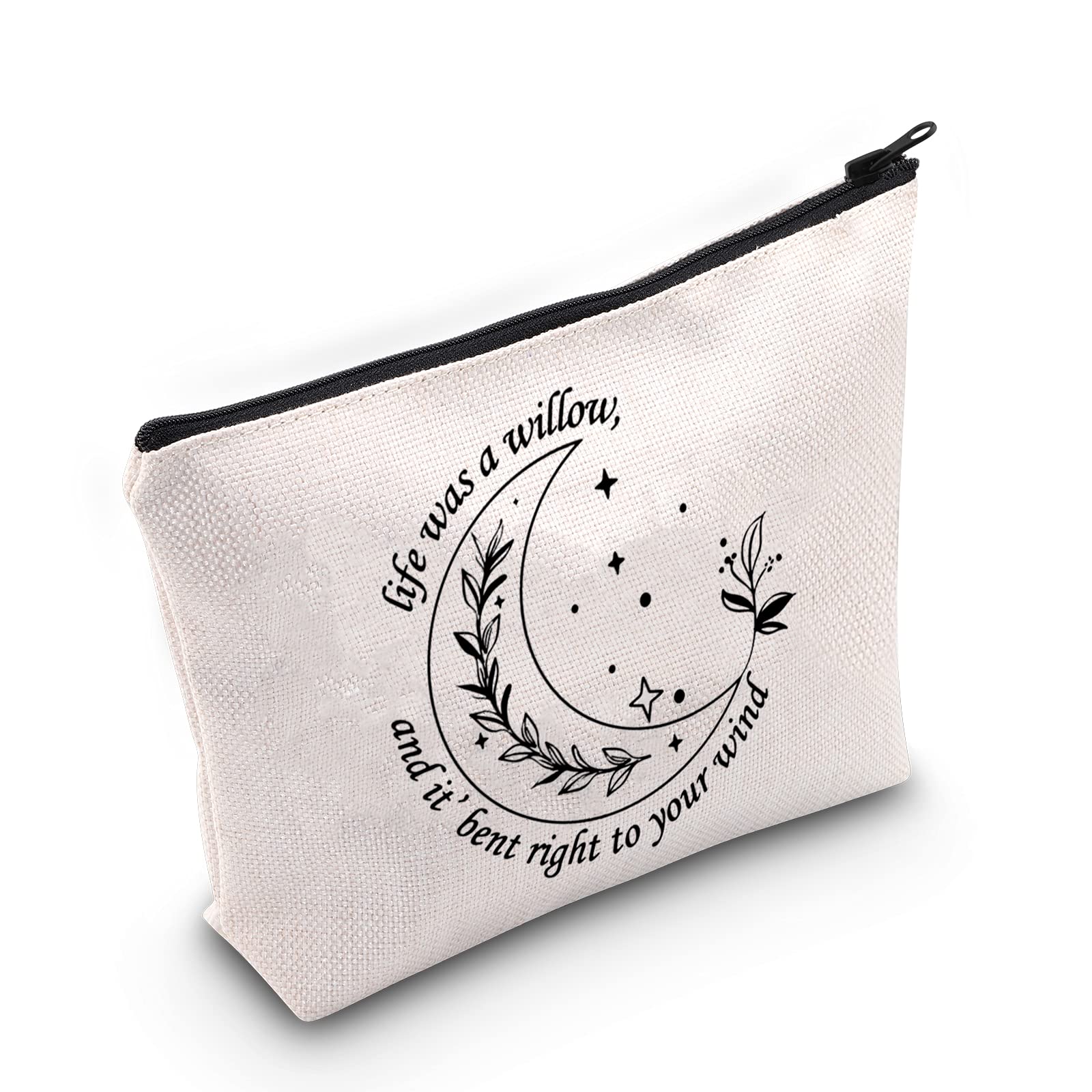 TOBGBEAlbum Lyrics Inspired Gift Music Lover Makeup Bag Song Lyrics Gift Singer's Merchandise, Off white, Willow Bag