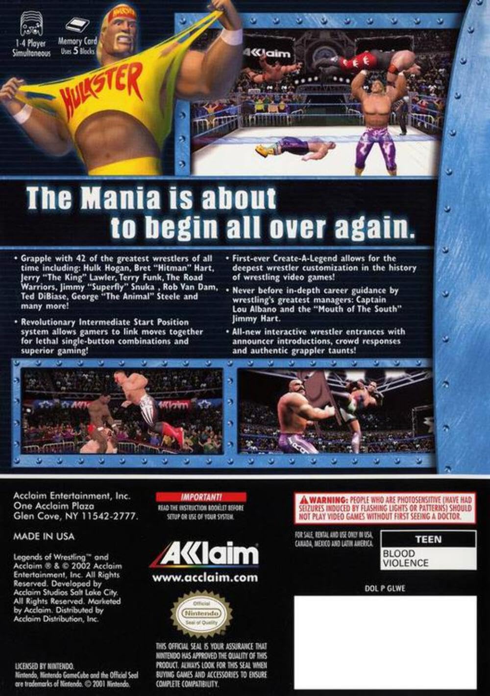 Amazon.com: Legends of Wrestling II - (GC) GameCube [Pre-Owned