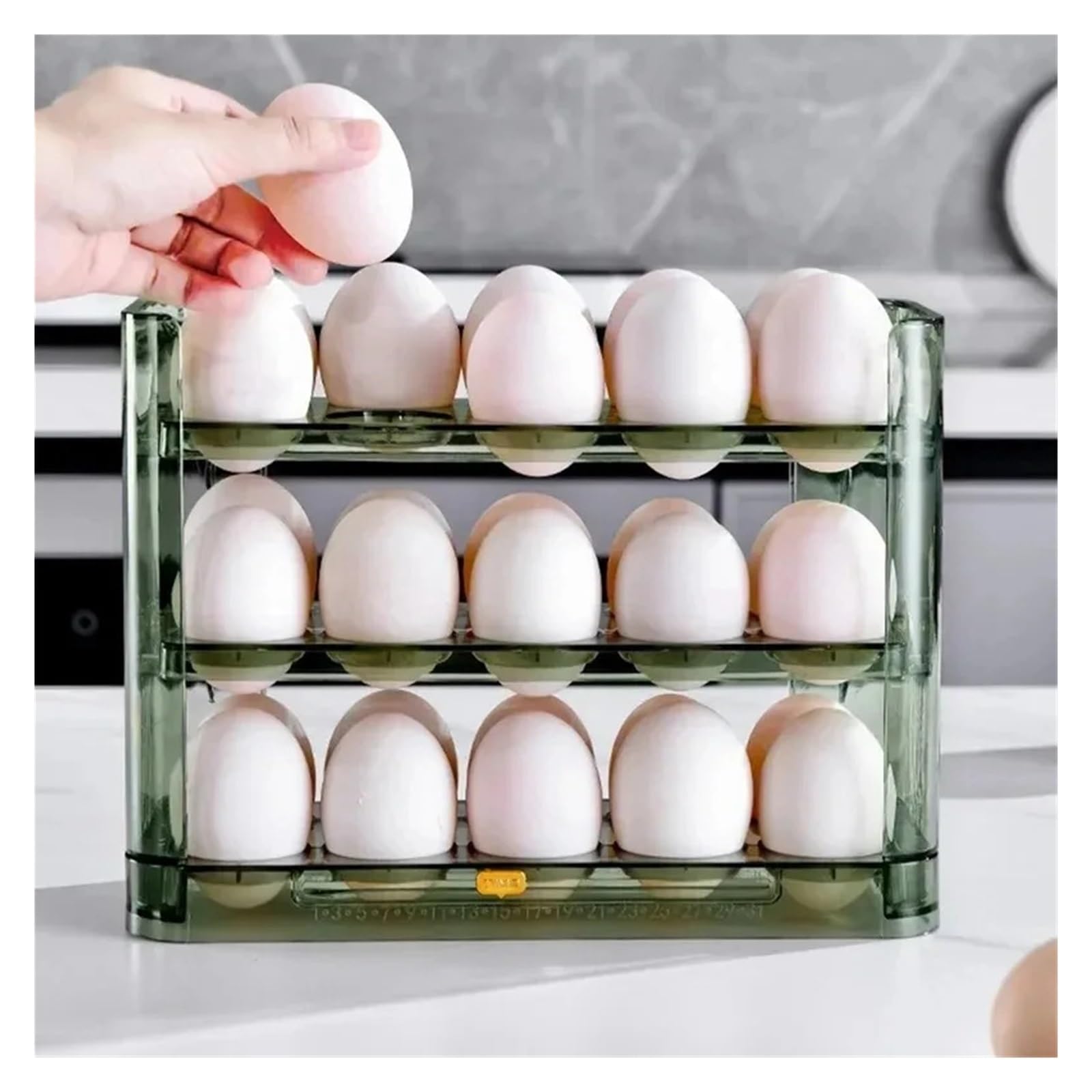Vassoio Portauova, Organizer Reversibile for Uova Da Cucina