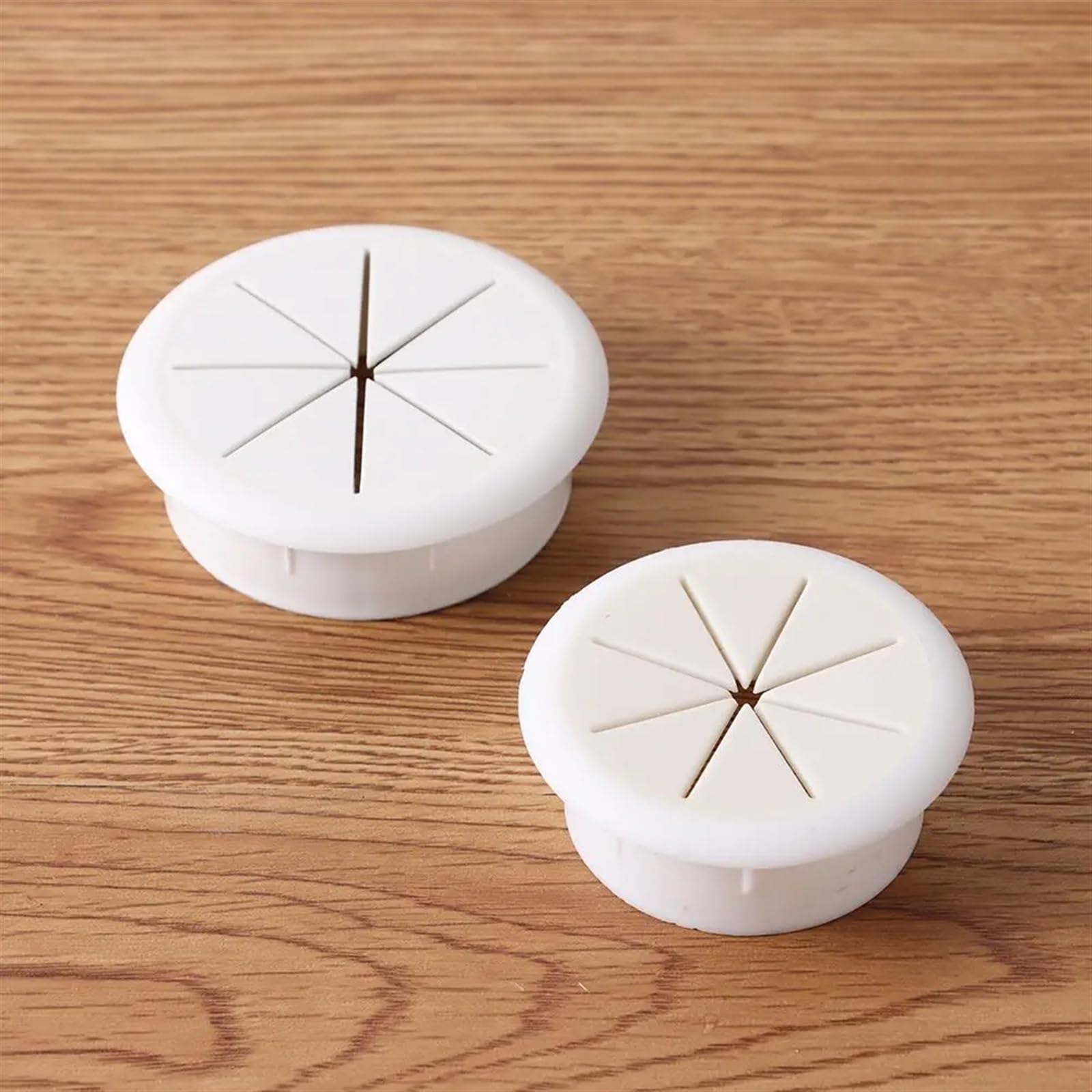 Occhiello da scrivania, Occhiello per Cavo, 8PCS 50/60mm Passacavi for Cavi da scrivania Organizzatore di Cavi Copri Foro for Cavi for Cavi for mobili da Ufficio(White,50mm)