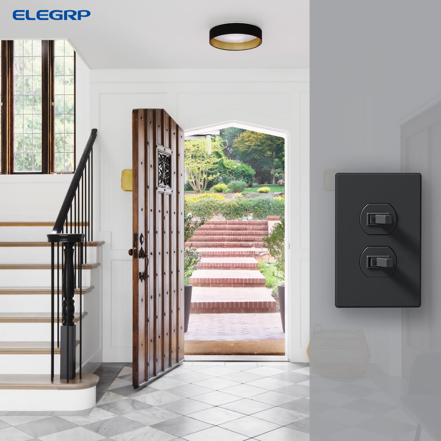 ELEGRP Duplex Screwless Receptacle Outlet Covers, 1 - View #7