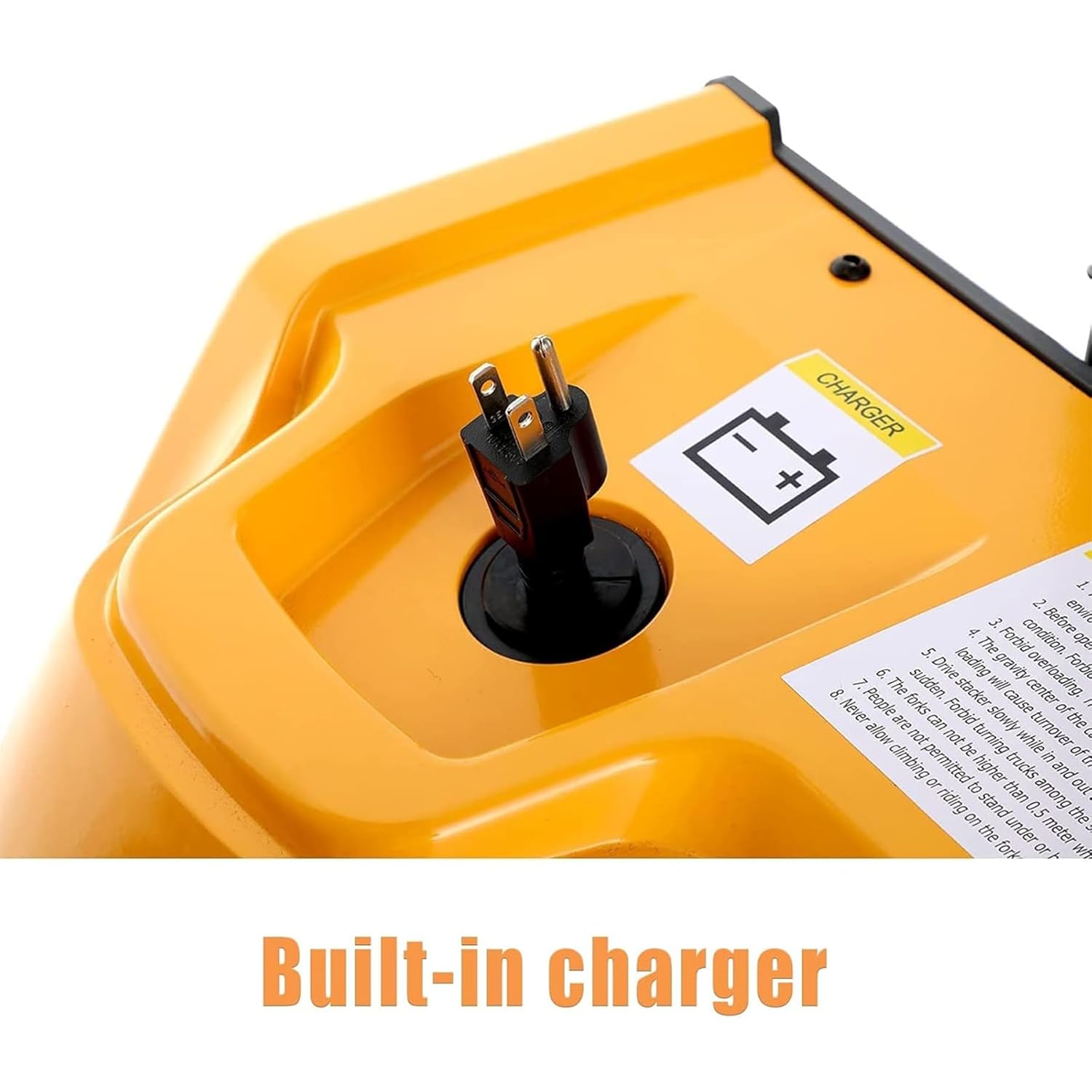 APOLLOLIFT Electric Lift Stacker Pallet Forklift Warehouse Material Lifter Fixed Legs 3300LBS Capacity 98inch Max.Lifting Height