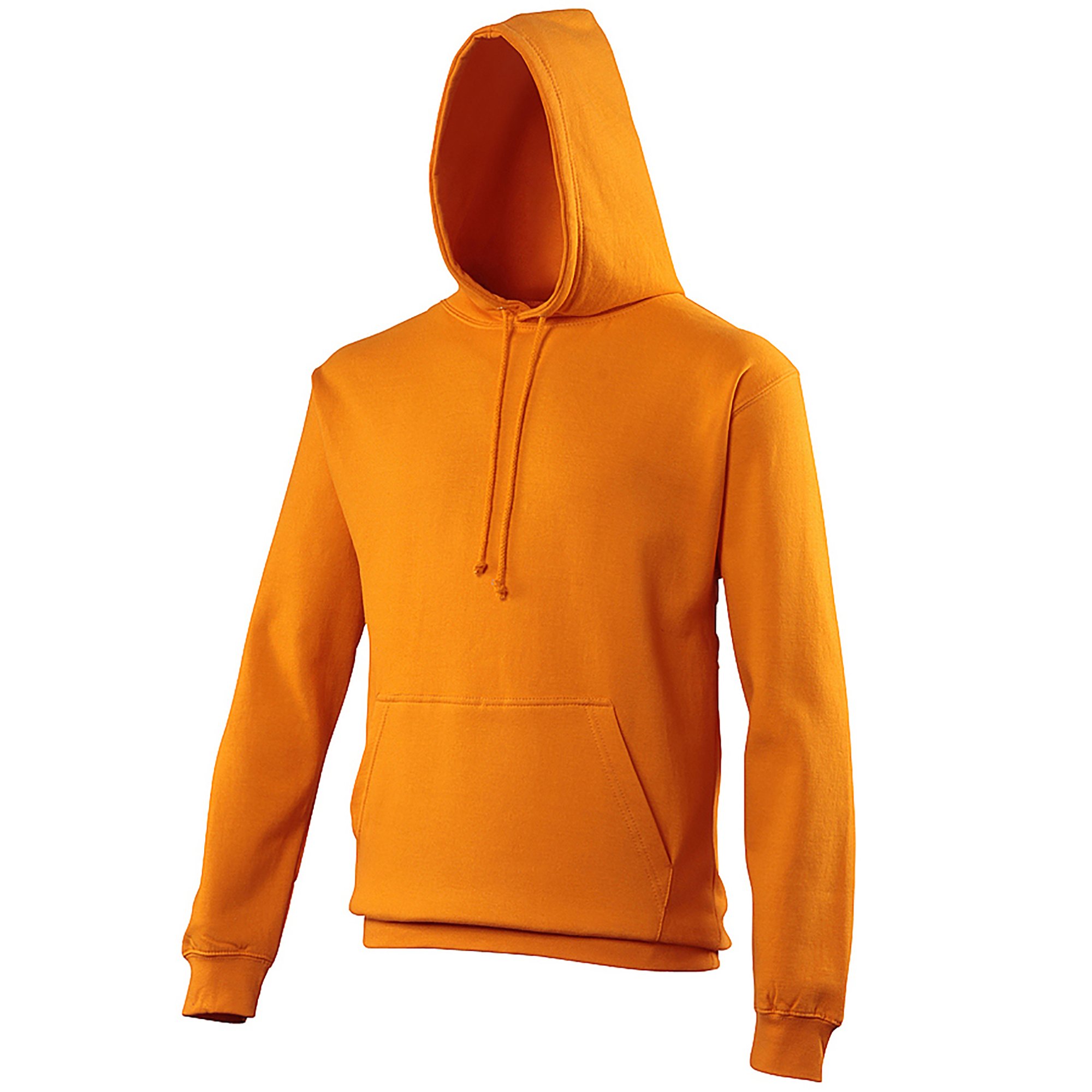 Just Hoods Unisex Orange Hooded Sweatshirt College