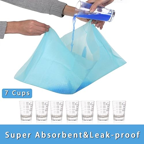 Miniatura 9 de Almohadillas extra grandes para orina de perro y almohadillas de entrenamiento para cachorros de 28 x 34 pulgadas, 40 unidades, almohadillas