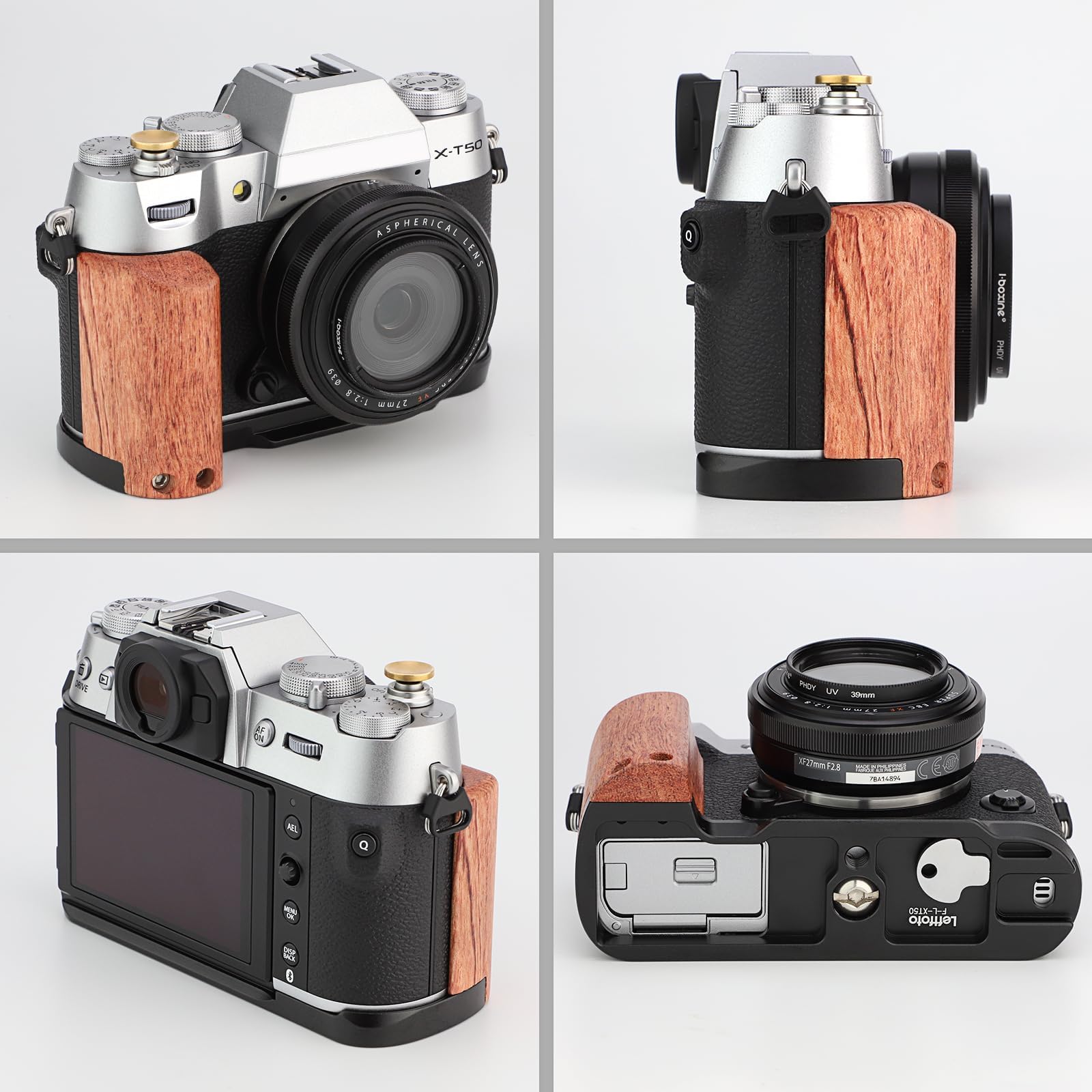 Amazon | LEFTFOTO X-T50 レトロハンドグリップ L字型ブラケット