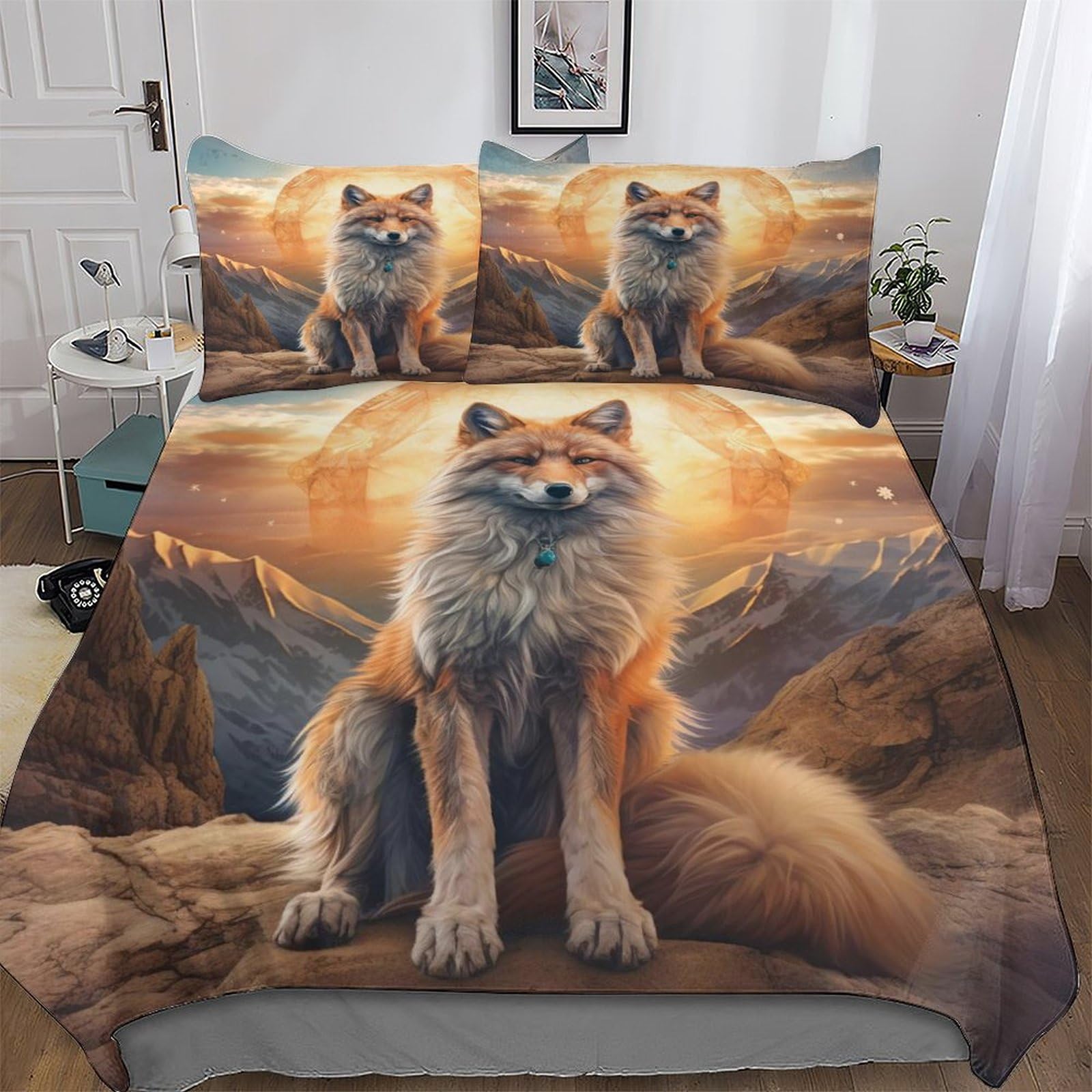 Housse de couette renard anti-acariens idéale pour les peaux sensibles