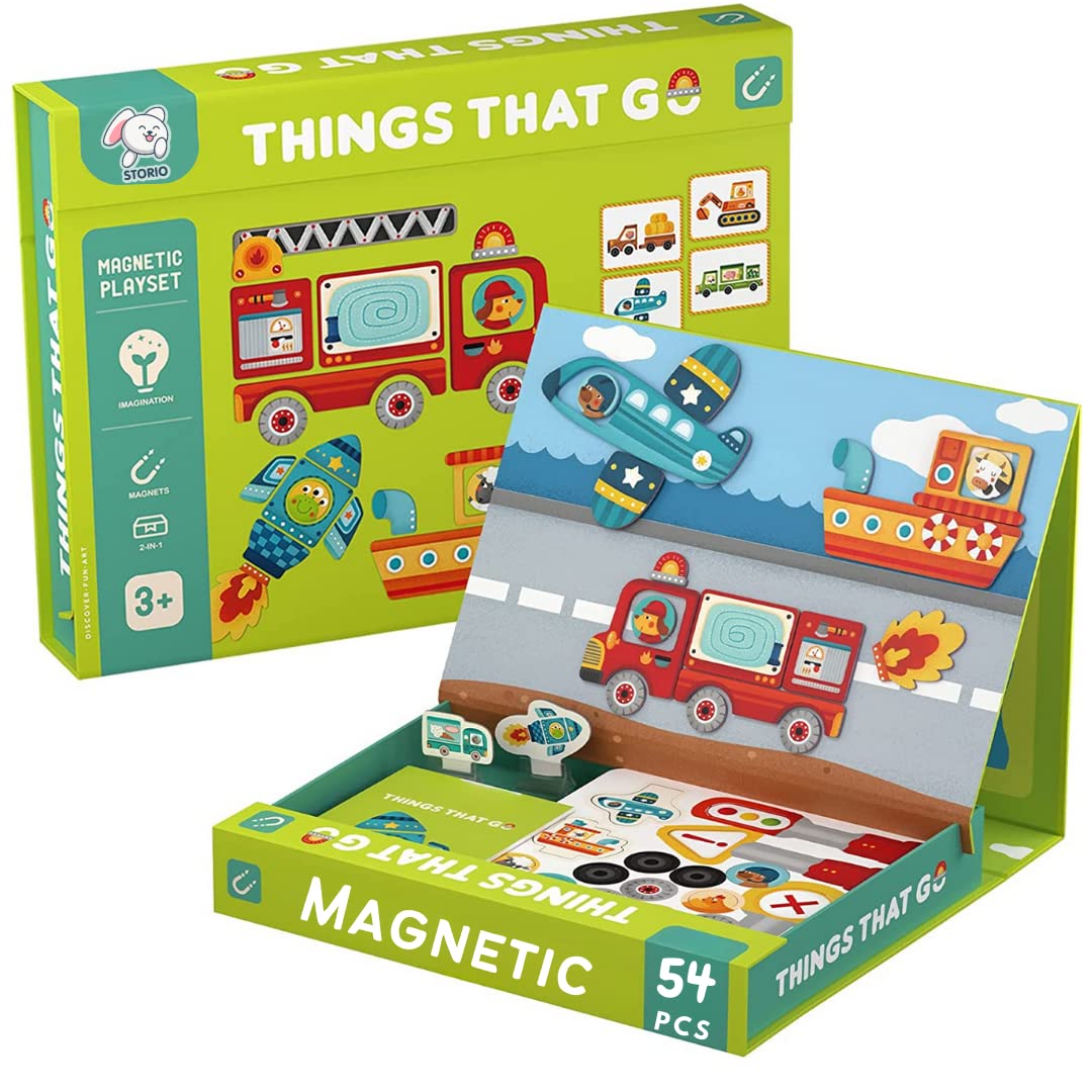 See full amazon price history chart for Storio Magnetic Box Series - Things That Go Vehicles Puzzles Toys with Reference Cards and Magnetic Board and Marker to Draw & Play Educational Toy for Kids 2 3 4 Years Boys Girls (54 Magnet Pcs) Storio Magnetic Box Series - Things That Go Vehicles Puzzles Toys with Reference Cards and Magnetic Board and Marker to Draw & Play Educational Toy for Kids 2 3 4 Years Boys Girls (54 Magnet Pcs) (B0BQGTTR46) Amazon Price History, Amazon Price Tracker