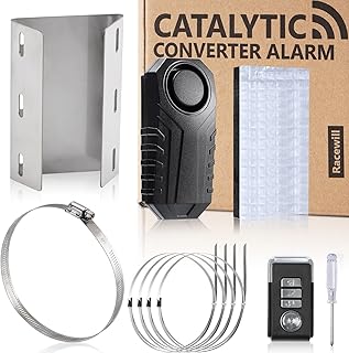Converter Catalytic Anti Theft Alarm: 113dB Loud Wireless Catalytic Converter Alarm with Remote | Motion Alarm for Car with an Installation Bracket to Prevent Overheating