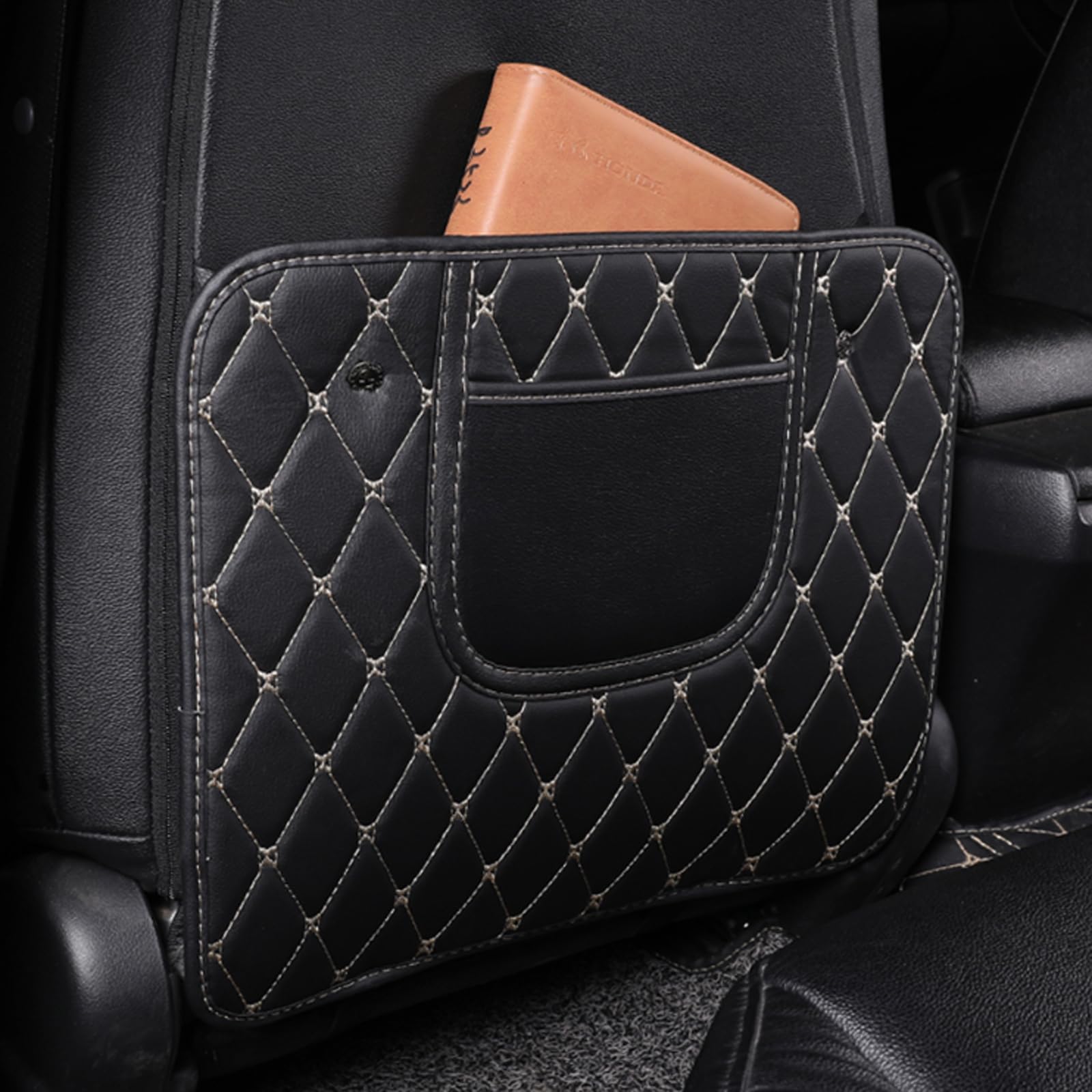 LAGNY Coche Almohadilla Antipatadas para Peugeot 406/407 / 408/4007 / 4008/508 / 5008, Coche de Cuero Almohadillas Antipatadas Impermeable,B