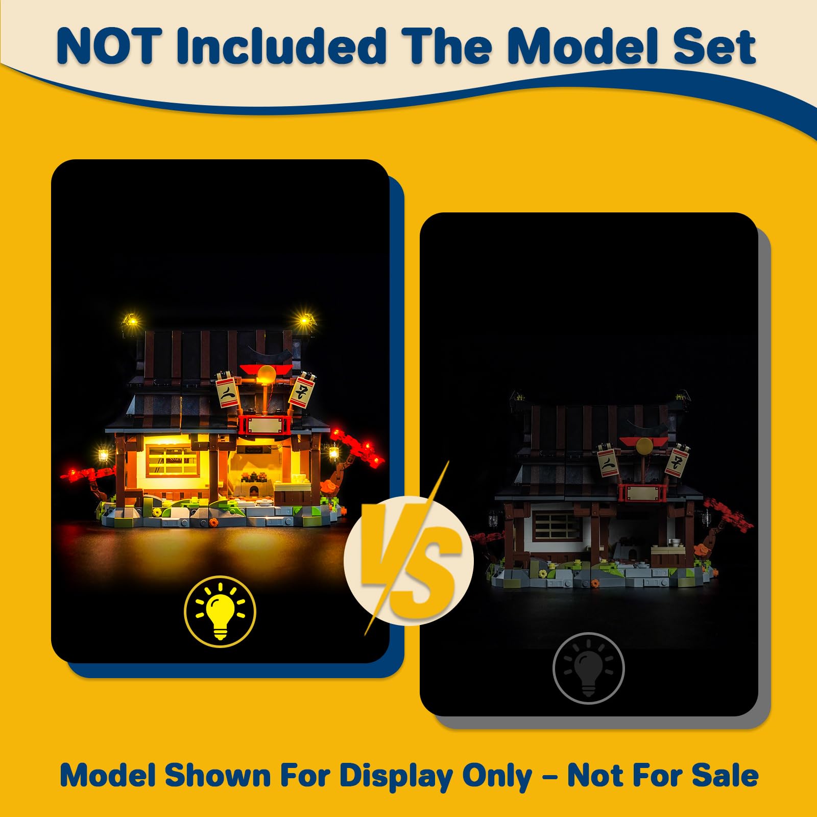 LocoLee RC Led Light Set Compatible with Lego 71858 Four Weapons Blacksmith 15th Anniversary Led Decoration Lighting Kit Compatible with Lego 71858 Building Blocks Model,Only Lights Set,No Model - Image 4