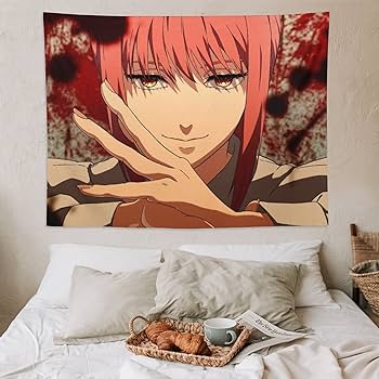 Amazon.co.jp: チェンソーマン マキマ タペストリー かわいいアニメ柄