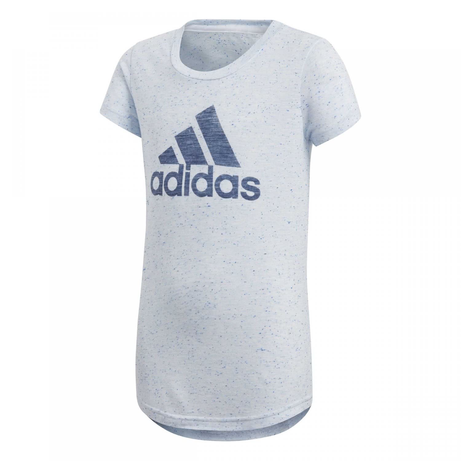 adidas CF6740 T-Shirt Fille Blanc/Aero Blue/Noble Indigo FR : 2XL (Taille Fabricant : 170)