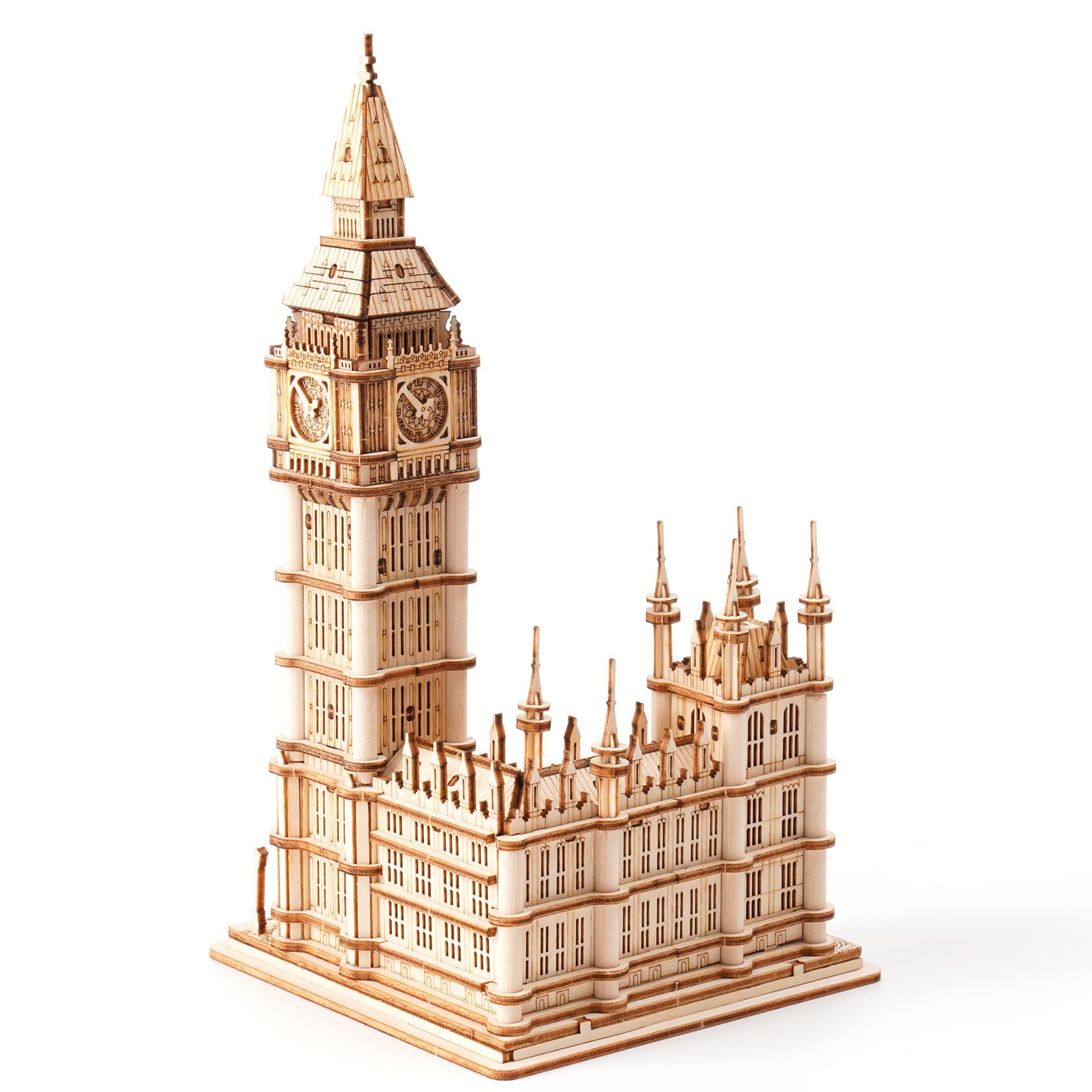 3D Wooden Puzzles for Adults Big Ben -220 Pieces 3D Puzzle Wood London Architecture Model Craft Kits Birthday Gift for Teens/Adults Desk Decor