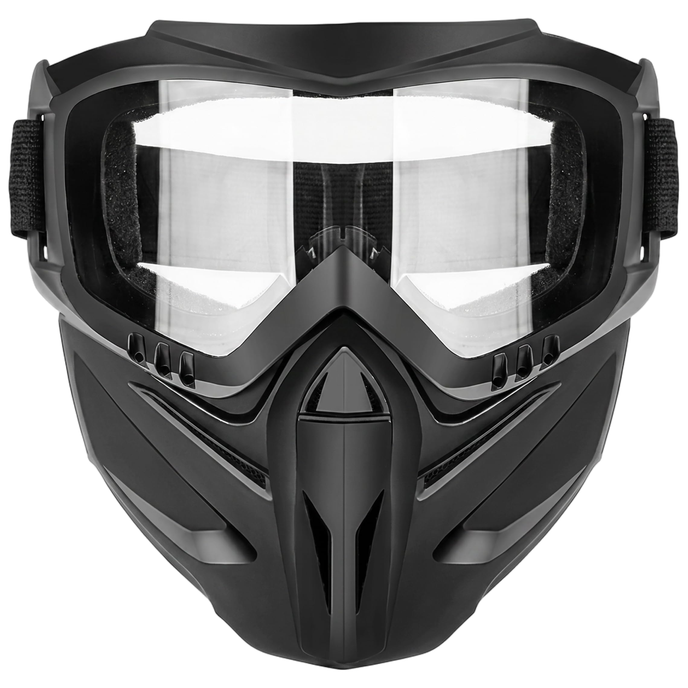 Welding Mask Detachable Welding Goggles Dust & Windproof Face Shield for Grinding, Transparent Lens