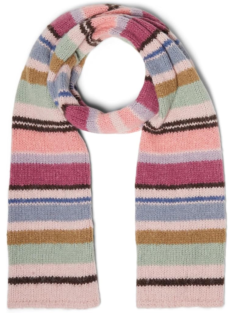 Pink Michael Stars Striped Scarf