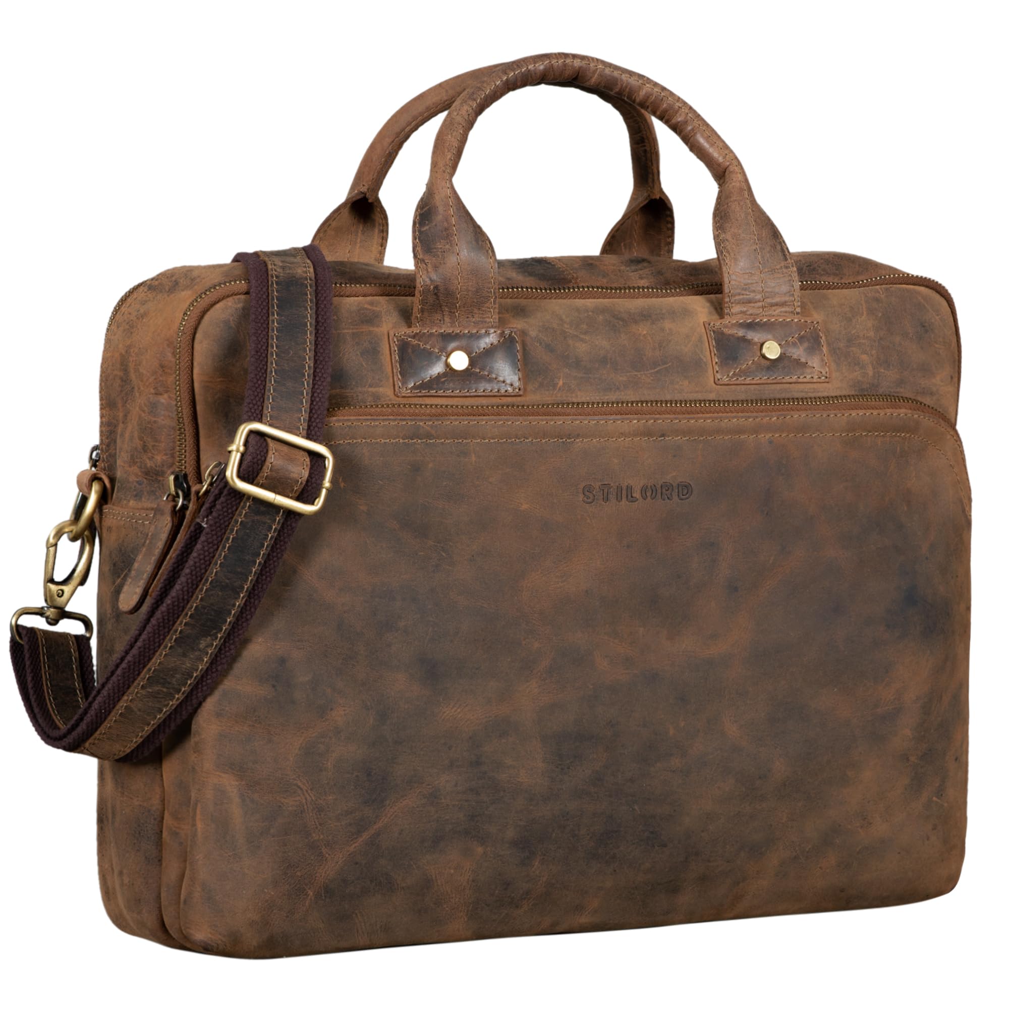 STILORD Große Ledertasche Hector – XL Aktentasche für Herren