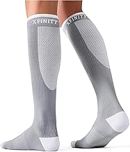 Xfinity Compression Socks for Men & Women 20-30 mmHg | Superior Grip, Breathable Fabric | Improves Blood Circulation & Recovery | Ideal for Running, Cycling & Medical Use