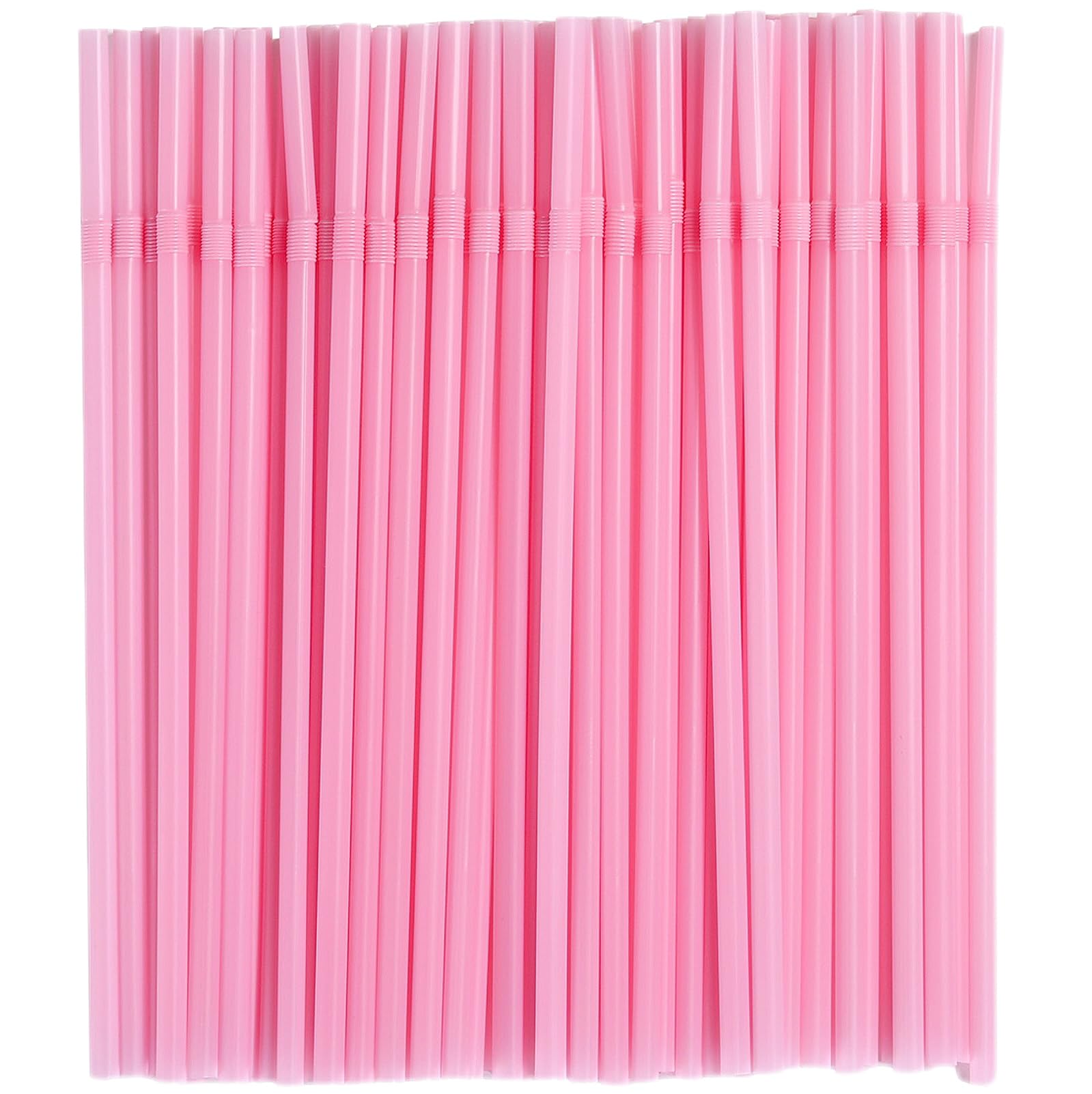 Photo 1 of YAOSHENG Pink Plastic Drinking Straws
