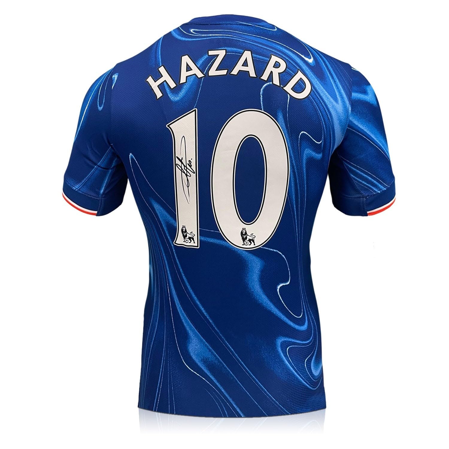 Exclusive Memorabilia Unisex Blue Eden Hazard Signed Chelsea 2024-25 Football Shirt