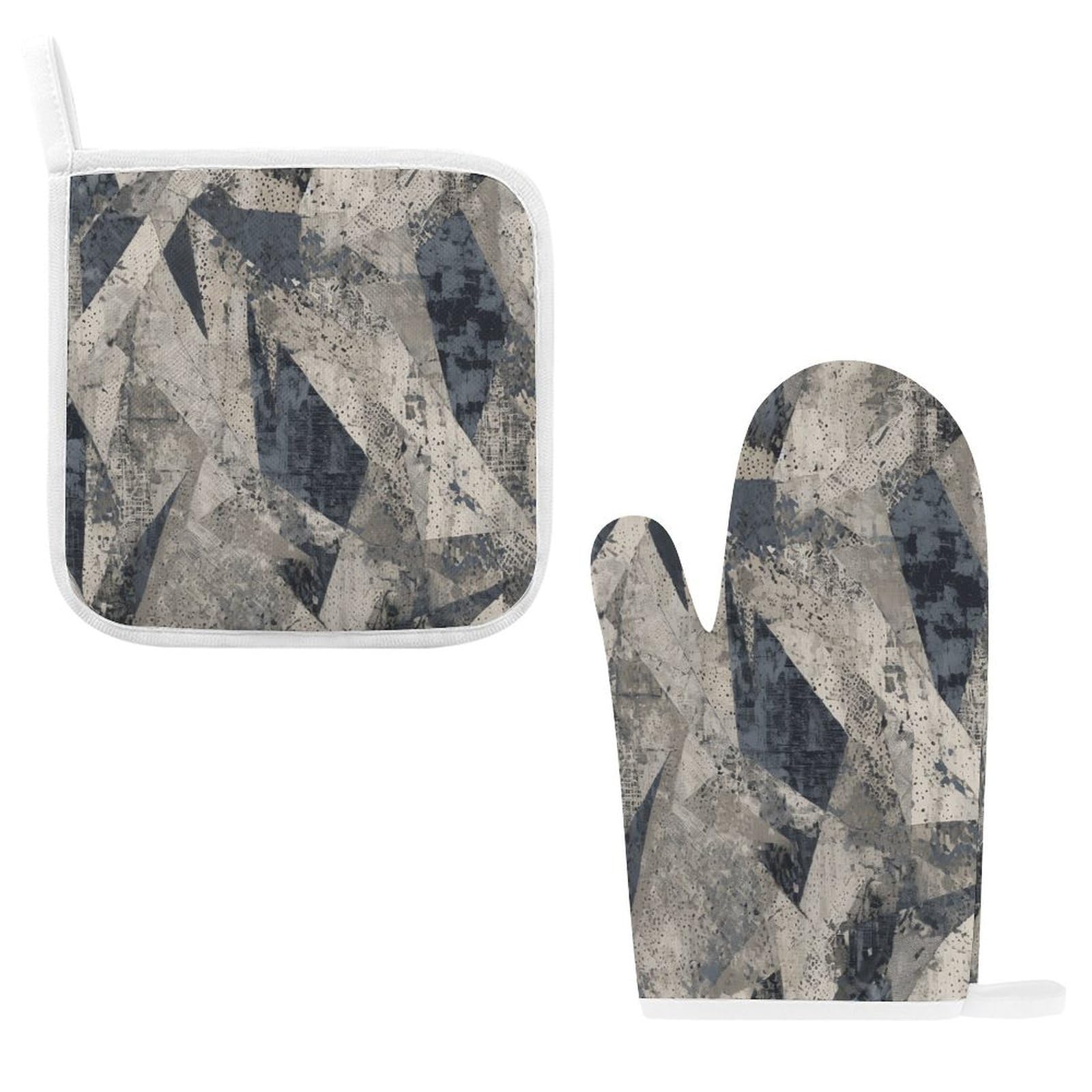 Fodpand Style Intricately Textured Patterns Oven Mitts And Pot Holders Sets