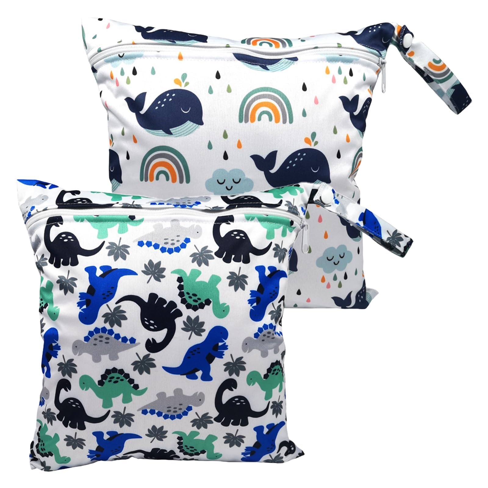 Wetbag Kindergarten 28x30 cm Borsa Impermeabile con Cerniera per Pannolini Nuoto Costumi da Bagno 2 Pezzi TPU