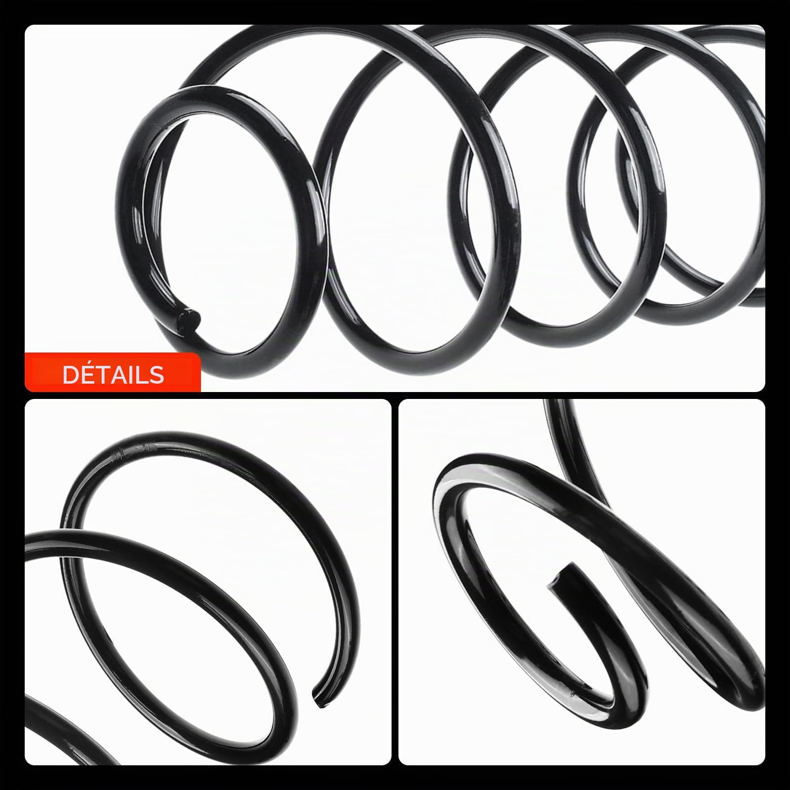 Frankberg 2 ressorts de suspension pour essieu avant 5002FV | Compatible avec: 307 3A/C, C4 I LC, 307 Pause 3E, 307 SW 3H, C4 Coupé LA