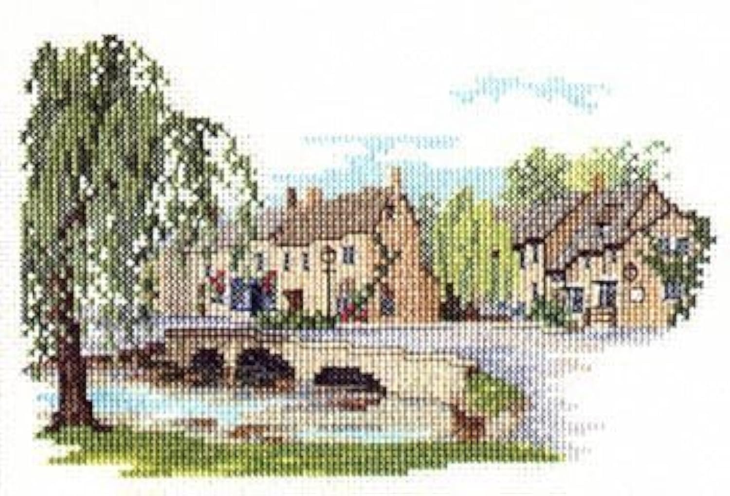 Derwentwater Designs Multi Colour Counted Cross Stitch: Bourton On The Water