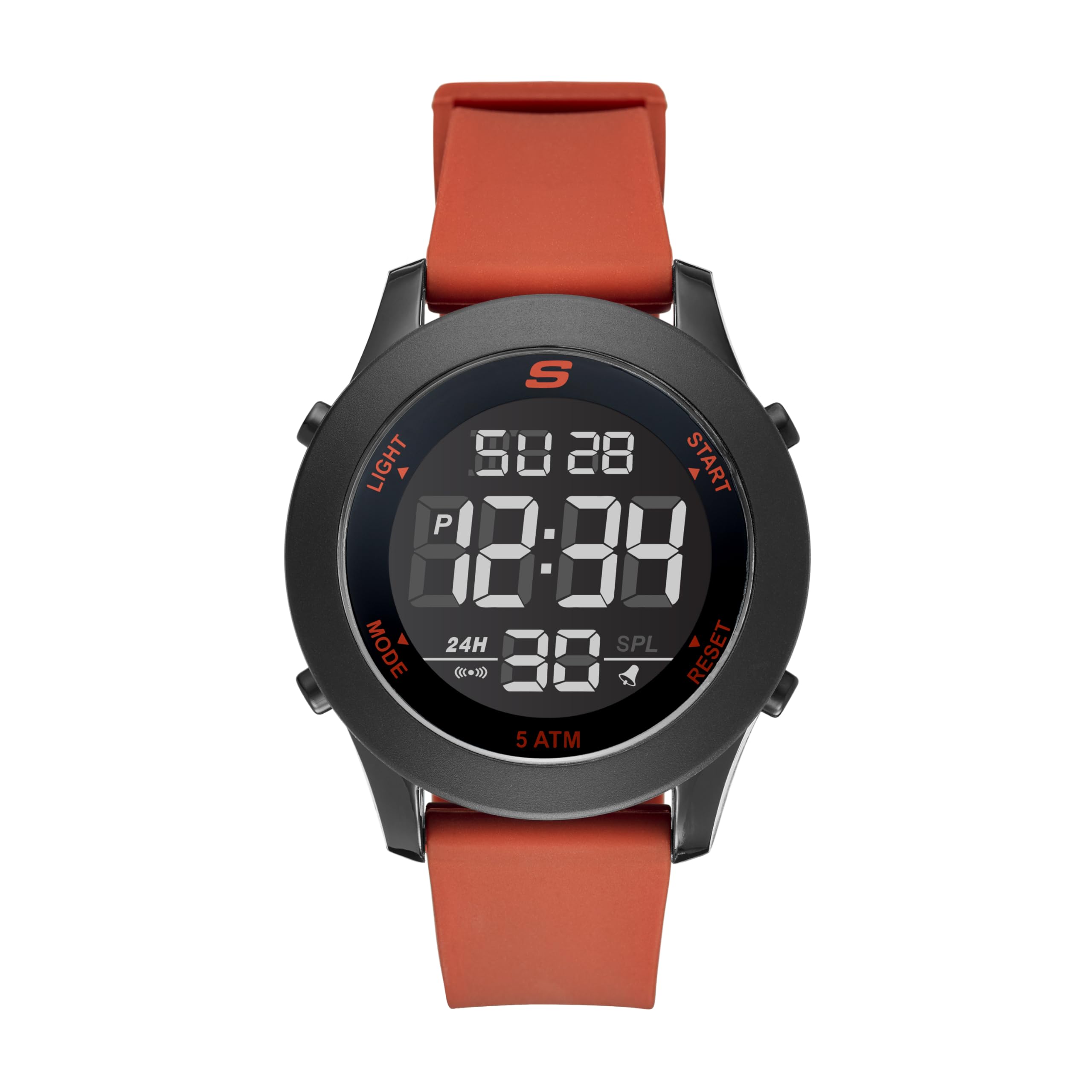 SkechersMen's Rosencrans Quartz Plastic and Silicone Sports Watch