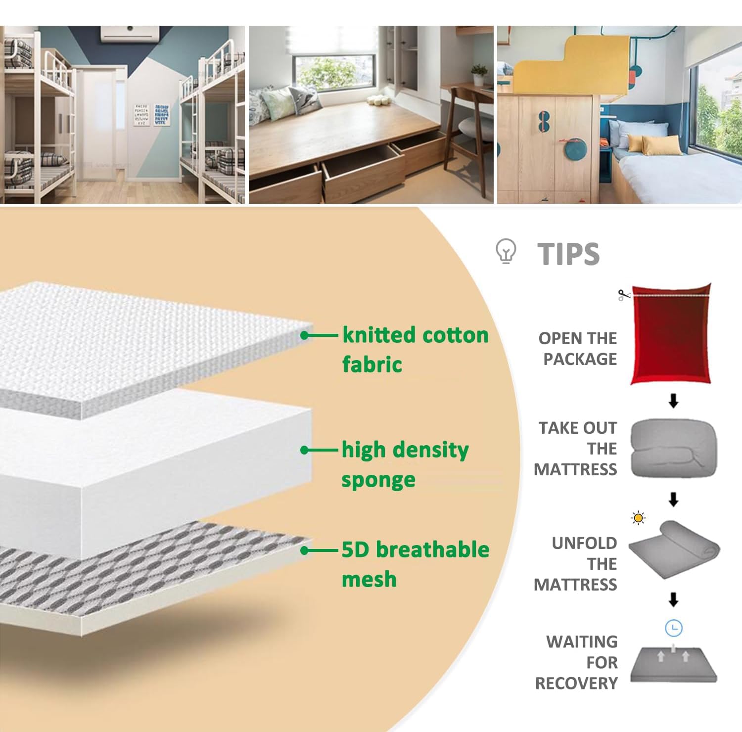 Kühlende Gel-Matratzenauflage für Doppelbett, Queen-Size-Bett, 7 cm, Memory-Schaum-Pad, atmungsaktiv und waschbar, mit Gel infundiert, Bettauflage, Kühltechnologie, 200 x 220 cm